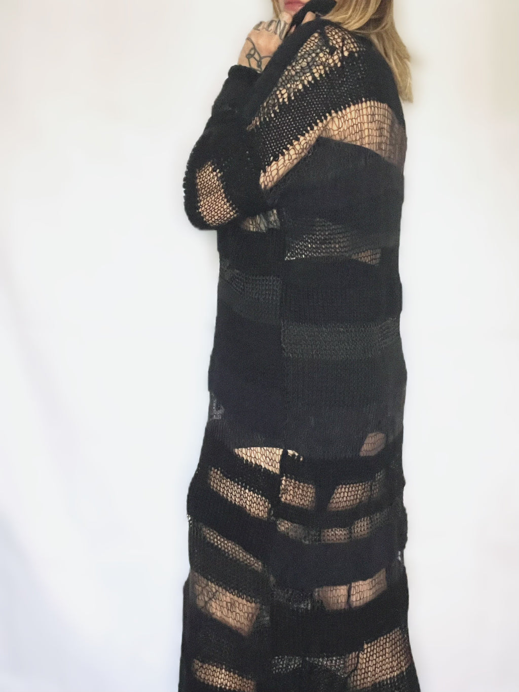 READY TO SHIP WASTELAND 2.0 MAXI TURTLENECK SWEATER DRESS